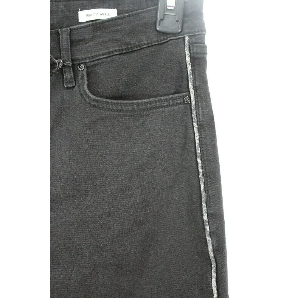 William Rast Womens Juniors Black Sculpted High Rise Ankle Skinny Jeans 25 NWT - Picture 3 of 4
